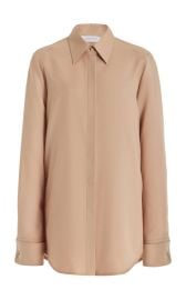 Etlin Shirt in Camel Virgin Wool Twill Gabriela Hearst at Gabriela Hearst