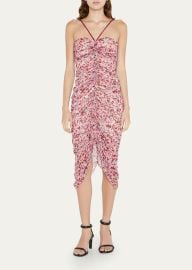 Etoile Isabel Marant Falone Floral Ruched Midi Bodycon Dress - at Bergdorf Goodman