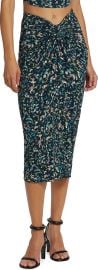 Etoile Isabel Marant Jeldia Floral Knot Midi Skirt at Saks Off 5th