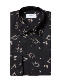 Eton Contemporary-Fit Embroidered Dress Shirt  SaksFifthAvenue at Saks Fifth Avenue