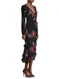 Etro - Embroidered Long Sleeve Flutter Dress at Saks Fifth Avenue