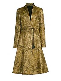 Etro - Jacquard Flare Topper Coat at Saks Fifth Avenue