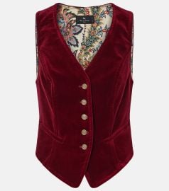 Etro Cotton velvet vest at Mytheresa