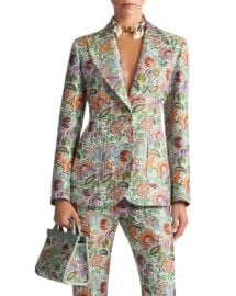 Etro Floral Jacquard Peak Lapel Jacket Bloomingdales at Bloomingdales