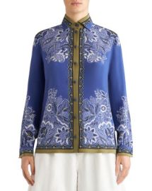 Etro Floral Print Silk Shirt Bloomingdales at Bloomingdales