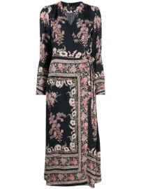 Etro Floral paisley-print Wraparound Midi Dress - Farfetch at Farfetch