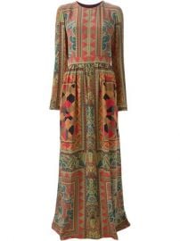 Etro Long Mixed Print Dress - at Farfetch