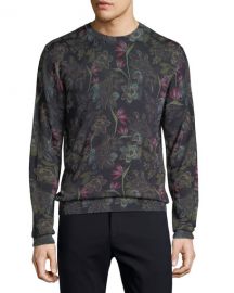 Etro Men  x27 s Floral Wool-Blend Sweater at Neiman Marcus