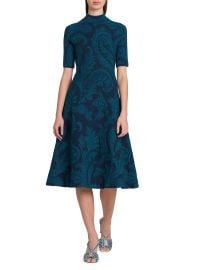Etro Paisley A Line Knit Midi Dress at Saks Fifth Avenue