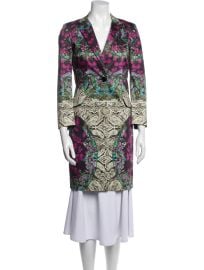 Etro Paisley Print Coat at The Real