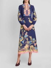 Etro Printed A-Line Midi Dress | Saks Fifth Avenue at Saks Fifth Avenue