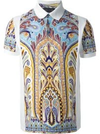 Etro Printed Polo Shirt - at Farfetch