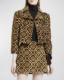 Etro Tapestry Cropped Jacket at Neiman Marcus