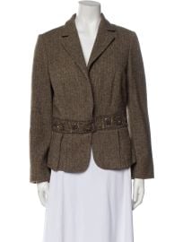 Etro Wool Tweed Pattern Blazer at The Real Real