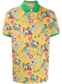 Etro floral print polo shirt  floral print polo shirt at Farfetch