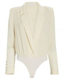 Etta Crepe Blazer Bodysuit at Intermix