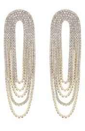 Ettika Crystal Chandelier Earrings in Gold at Nordstrom