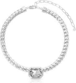 Ettika Deco Crystal Statement Cuban Chain Necklace at Nordstrom