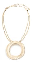 Ettika Round Pendant Necklace Gold One Size at Shopbop