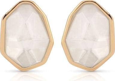 Ettika Seastone Stud Earrings in Mother Of Pearl at Nordstrom