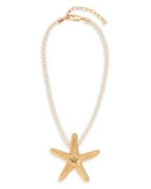 Ettika Starfish Cord Pendant Necklace in 18K Gold Plated 15quot-18quot Bloomingdale39s at Bloomingdales