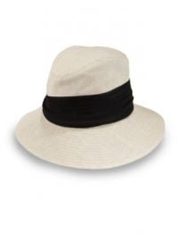 Eugenia Kim - Jordana Silk-Trimmed Linen Fedora at Saks Fifth Avenue