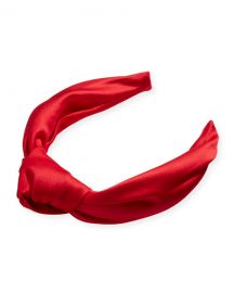 Eugenia Kim Karyn Knotted Satin Headband at Neiman Marcus