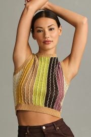 Eva Franco Crewneck Knit Vest at Anthropologie