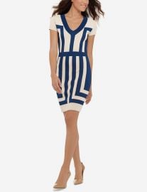 Eva Longoria Color Block Dress at The Limited