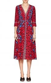 Eve Floral Silk Midi-Dress by Saloni at Barneys