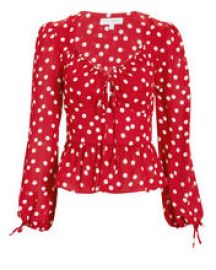 Eve Polka Dot Top at Intermix