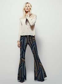 Eve Printed Cord Flare at Free People