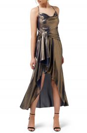 Ever New Charli Metallic Cowl Neck Maxi Dress   Nordstrom at Nordstrom