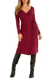 Everly Long Sleeve Wrap Sweater Dress by Guess at Nordstrom