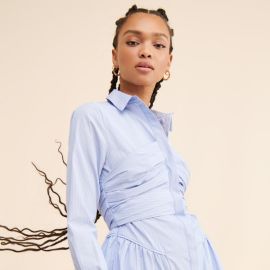 Evermore Corset Shirt Dress Nuuly at Nuuly