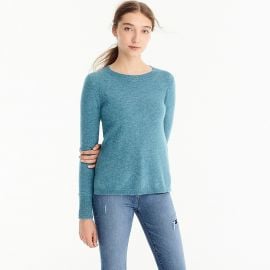 Everyday Cashmere Crewneck Sweater by J. Crew in Hthr Bright Harbour at J Crew