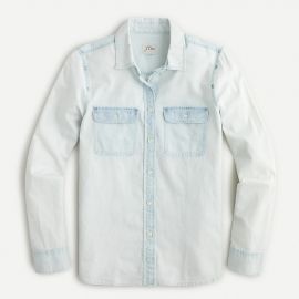 Everyday Chambray Shirt in Bleached-Out Wash by J. Crew at J. Crew