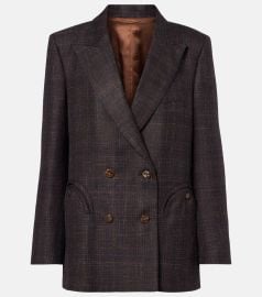 Everynight wool silk and linen blazer in brown - Blaze Milano at Mytheresa