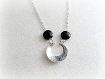 EverythingPrettyShop Above the Moon Charm Necklace at Etsy