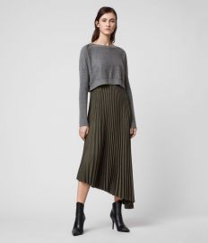 WornOnTV: Sara’s grey sweater and pleated dress on All Rise | Lindsay ...