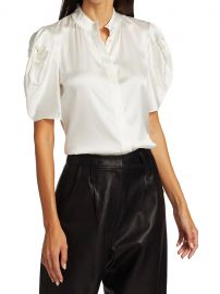 Evie Puff-Sleeve Blouse at Saks Fifth Avenue