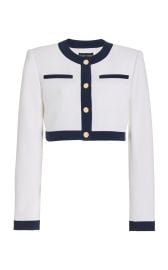 Exclusive Crepe Cropped Jacket By Sergio Hudson at Moda Operandi