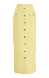 Exclusive Dakota Button-Detailed Wool Crepe Maxi Skirt By Adam Lippes at Moda Operandi