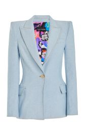 Exclusive Denim Blazer By Sergio Hudson at Moda Operandi