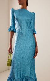 Exclusive The Falconetti Metallic-Chiffon Midi Dress By The Vampirex27s Wife at Moda Operandi