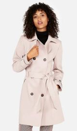 Express Classic Double Breasted Trench Coat at Express