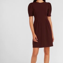 Express Dresses Nwt Express Puff Sleeve Sheath Dress Cabernet Sz L Poshmark at Poshmark