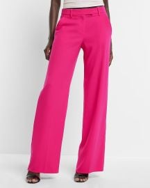 Express Editor Mid Rise Relaxed Trouser Pant at Express