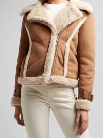 Express Faux Shearling Moto Jacket at Express