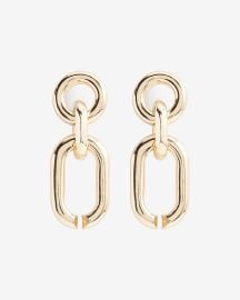 Express Interlocking Oval Chain Link Drop Earrings at Express